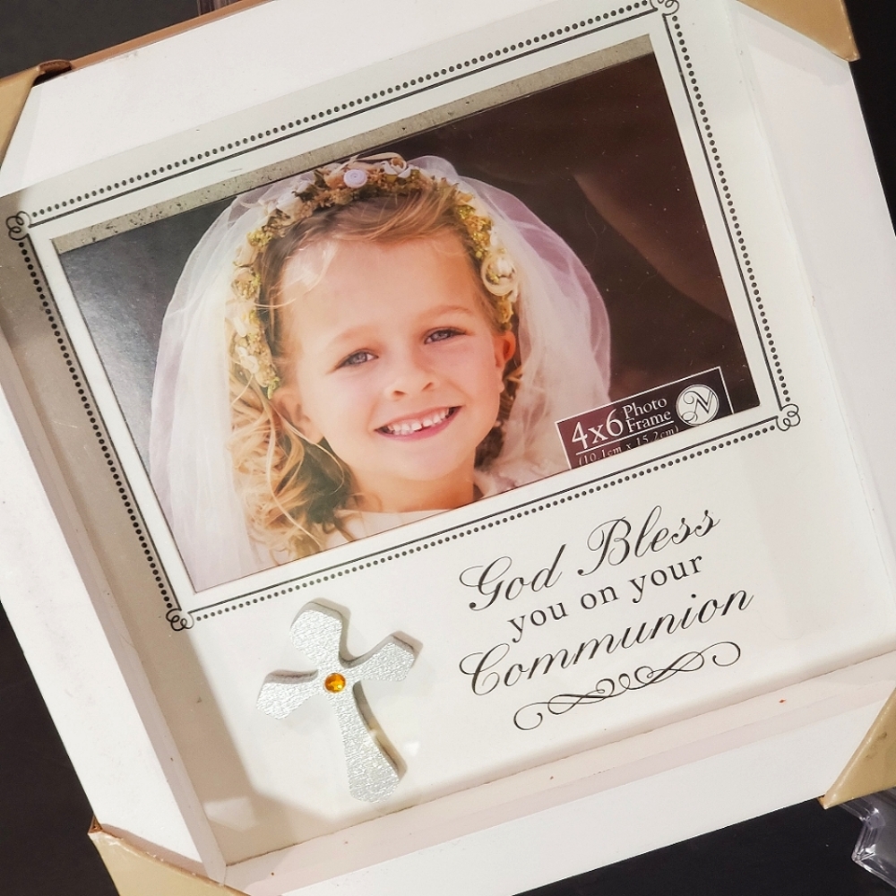 NVGA Communion Cross 4" x 6" Box Frame NWT New View Gifts & Accessories
